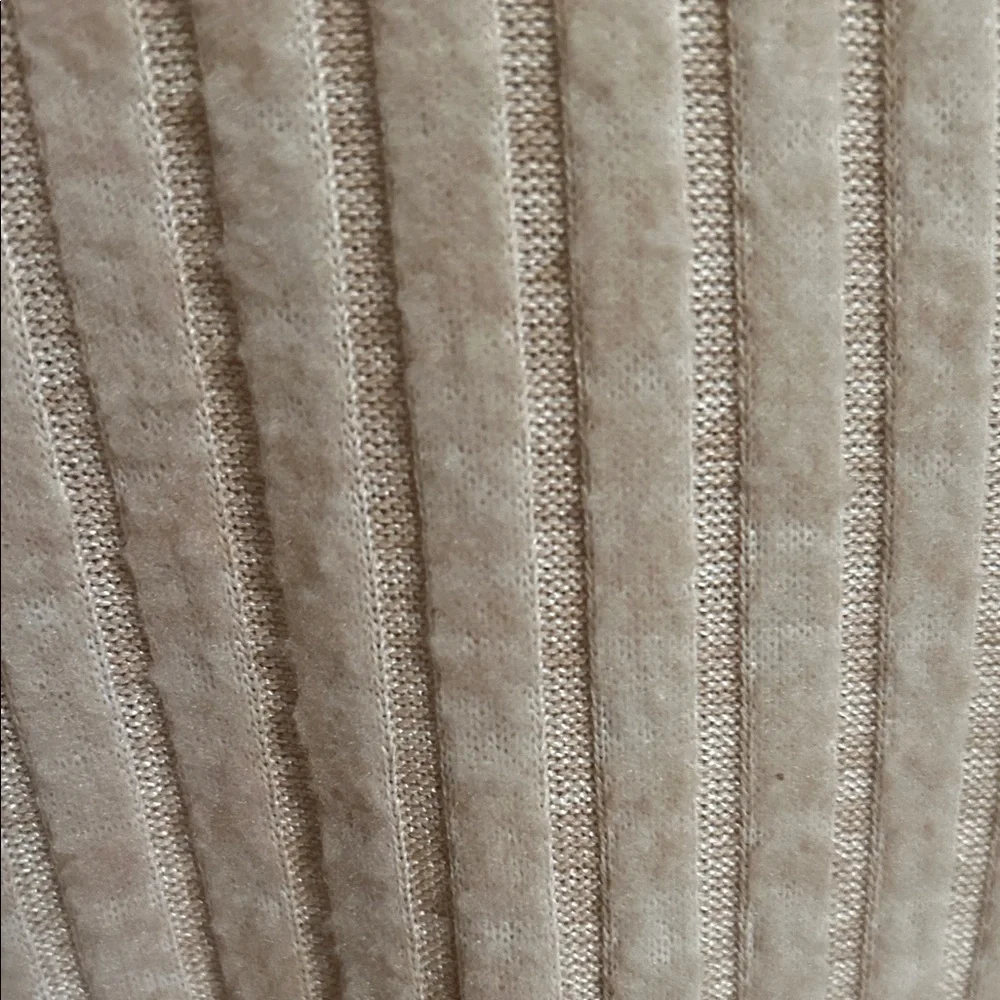 Beige Ribbed Sweater - Picture 4 of 5